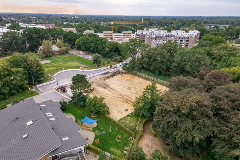 Neubau-Baustelle Schleswig-Holstein aus der Luft